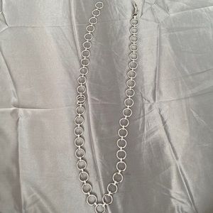 Silver chain belt